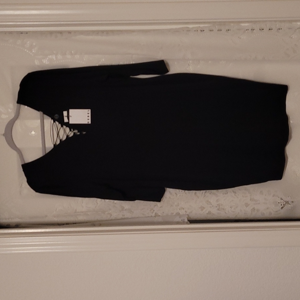 New Rebel Knit Black Dress